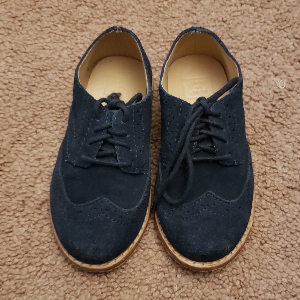 Navy blue dress shoes